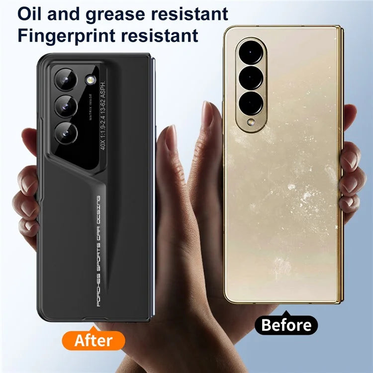 For Samsung Galaxy Z Fold5 5G Case 918 Series Built-In Tempered Glass Film PC Phone Cover with Stylus