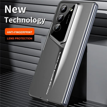 For Samsung Galaxy Z Fold5 5G Case 918 Series Built-In Tempered Glass Film PC Phone Cover with Stylus