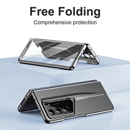 For Samsung Galaxy Z Fold5 5G Case 918 Series Built-In Tempered Glass Film PC Phone Cover with Stylus