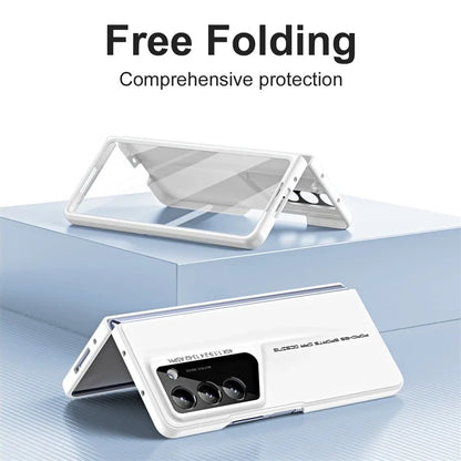 For Samsung Galaxy Z Fold5 5G Case 918 Series Built-In Tempered Glass Film PC Phone Cover with Stylus