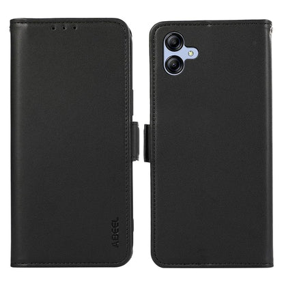 ABEEL For Samsung Galaxy A04 4G (164.4 x 76.3 x 9.1 mm) PU Leather Wallet Stand Case RFID Blocking Phone Shell