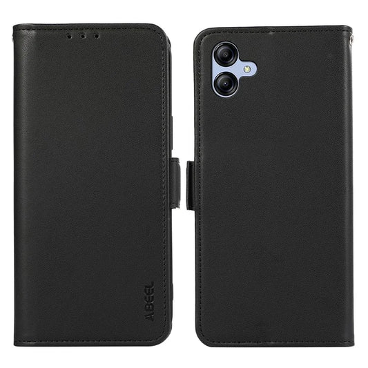 ABEEL For Samsung Galaxy A04 4G (164.4 x 76.3 x 9.1 mm) PU Leather Wallet Stand Case RFID Blocking Phone Shell