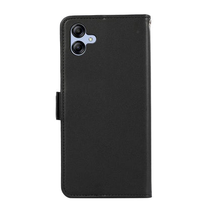 ABEEL For Samsung Galaxy A04 4G (164.4 x 76.3 x 9.1 mm) PU Leather Wallet Stand Case RFID Blocking Phone Shell