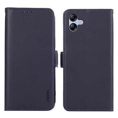 ABEEL For Samsung Galaxy A04 4G (164.4 x 76.3 x 9.1 mm) PU Leather Wallet Stand Case RFID Blocking Phone Shell
