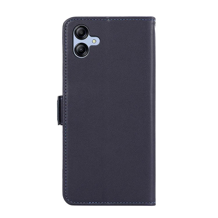 ABEEL For Samsung Galaxy A04 4G (164.4 x 76.3 x 9.1 mm) PU Leather Wallet Stand Case RFID Blocking Phone Shell
