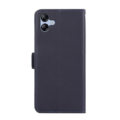 ABEEL For Samsung Galaxy A04 4G (164.4 x 76.3 x 9.1 mm) PU Leather Wallet Stand Case RFID Blocking Phone Shell