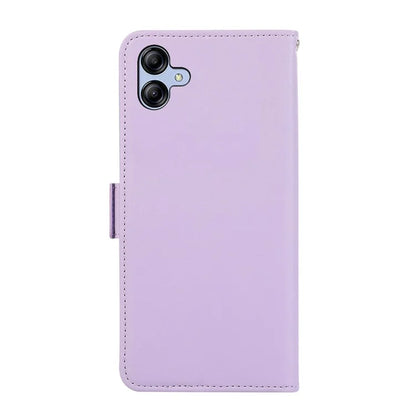 ABEEL For Samsung Galaxy A04 4G (164.4 x 76.3 x 9.1 mm) PU Leather Wallet Stand Case RFID Blocking Phone Shell