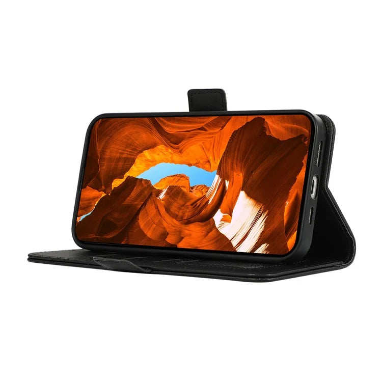 ABEEL For Samsung Galaxy A04s 4G (164.7 x 76.7 x 9.1 mm) / A13 5G Case Leather RFID Blocking Phone Cover