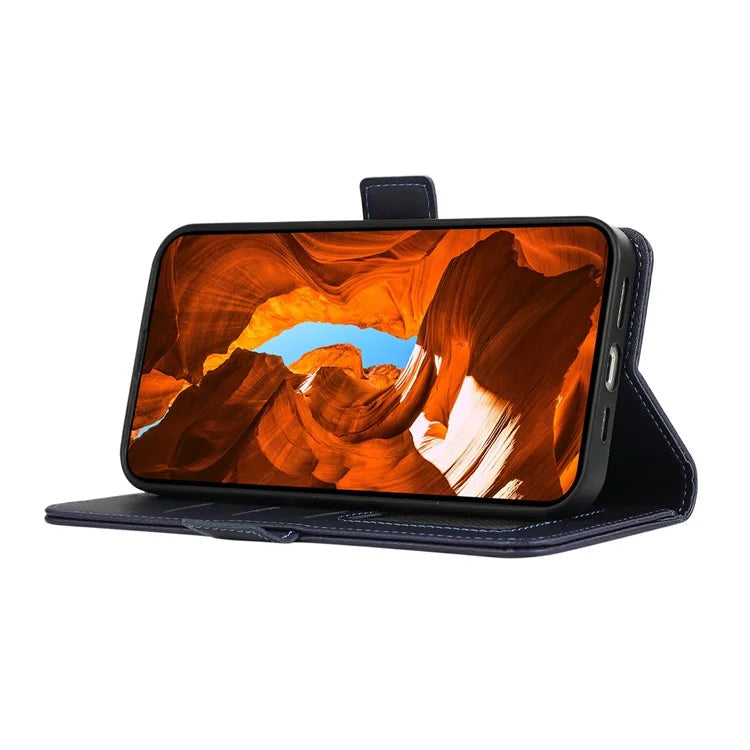 ABEEL For Samsung Galaxy A04s 4G (164.7 x 76.7 x 9.1 mm) / A13 5G Case Leather RFID Blocking Phone Cover