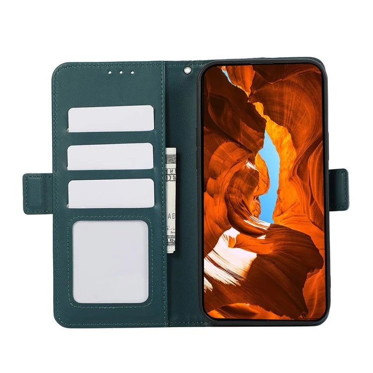 ABEEL For Samsung Galaxy A04s 4G (164.7 x 76.7 x 9.1 mm) / A13 5G Case Leather RFID Blocking Phone Cover