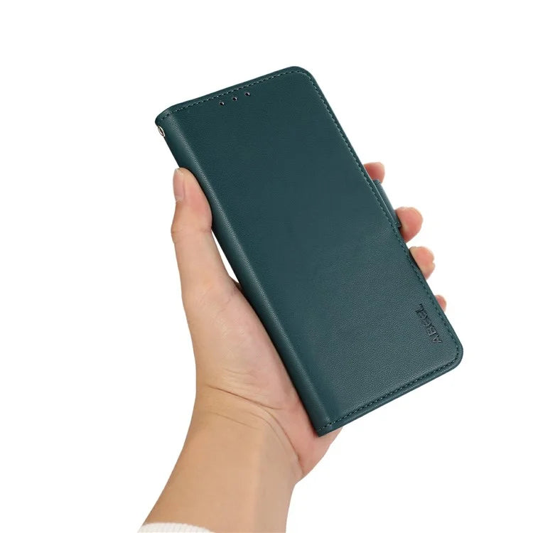 ABEEL For Samsung Galaxy A04s 4G (164.7 x 76.7 x 9.1 mm) / A13 5G Case Leather RFID Blocking Phone Cover