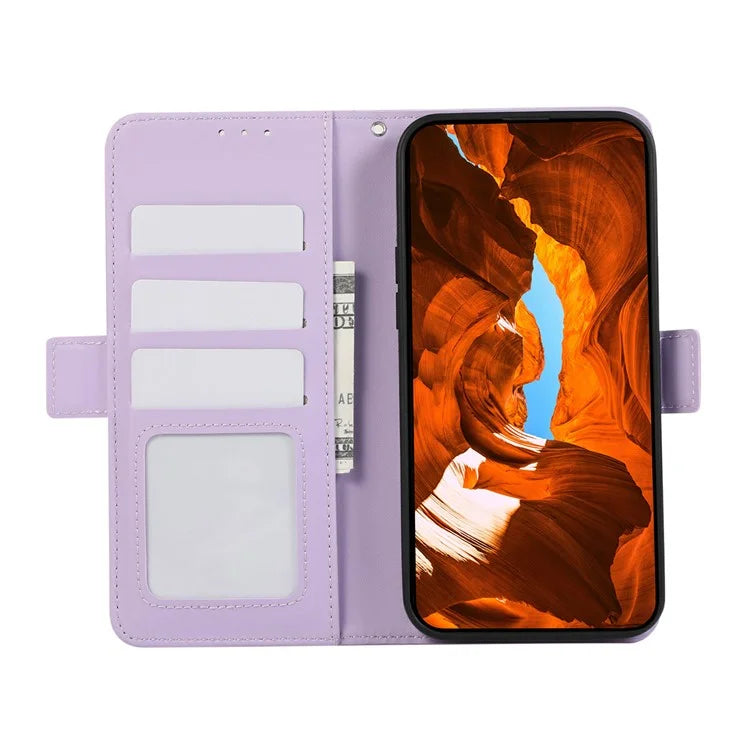 ABEEL For Samsung Galaxy A04s 4G (164.7 x 76.7 x 9.1 mm) / A13 5G Case Leather RFID Blocking Phone Cover