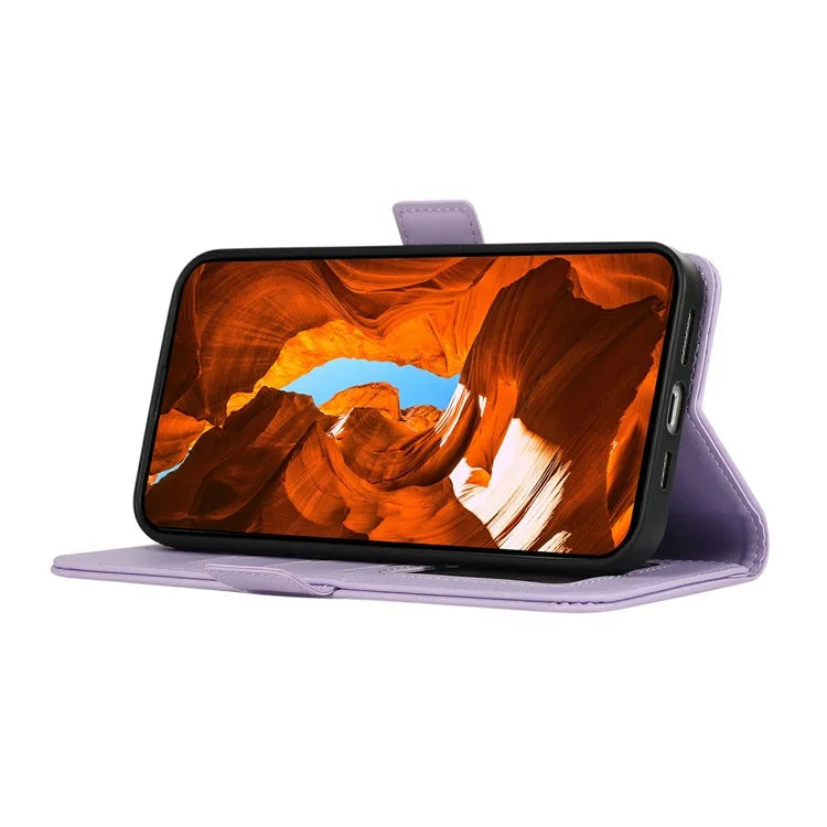 ABEEL For Samsung Galaxy A04s 4G (164.7 x 76.7 x 9.1 mm) / A13 5G Case Leather RFID Blocking Phone Cover