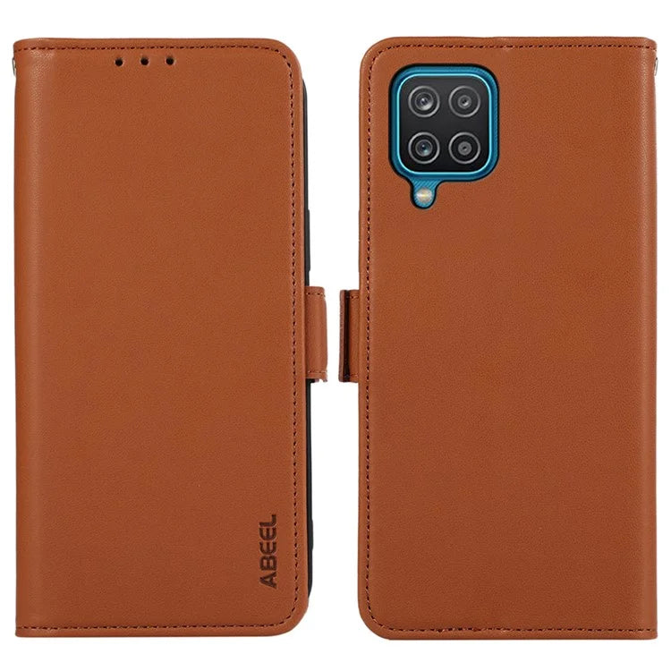 ABEEL For Samsung Galaxy A12 Case Wallet Leather Protective Phone Cover RFID Blocking