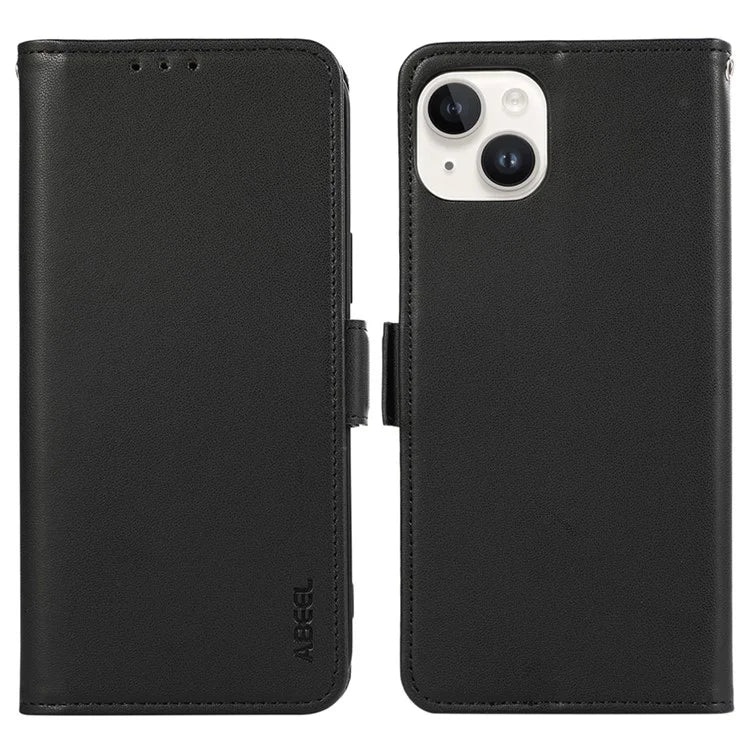 ABEEL For iPhone 13 Wallet Case RFID Blocking Protective Leather Phone Shell