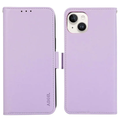 ABEEL For iPhone 13 Wallet Case RFID Blocking Protective Leather Phone Shell