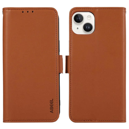 ABEEL For iPhone 13 Wallet Case RFID Blocking Protective Leather Phone Shell