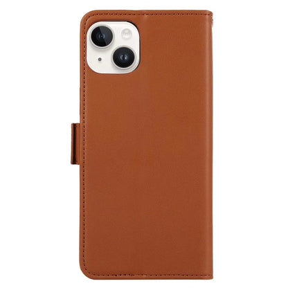 ABEEL For iPhone 14 Case PU Leather Stand Phone Cover RFID Blocking Wallet