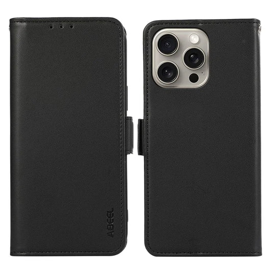 ABEEL For iPhone 12 / 12 Pro Case RFID Blocking Flip Folio Leather Cell Phone Cover