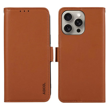 ABEEL For iPhone 12 Pro Max Wallet Case RFID Blocking Leather Stand Phone Cover