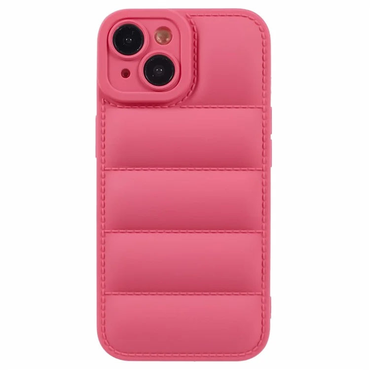 JTW Series For iPhone 13 6.1 inch TPU Case Down Jacket Design Phone Shell with Precise Lens Cutout