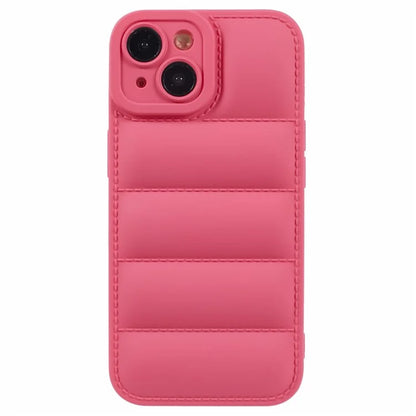 JTW Series For iPhone 13 6.1 inch TPU Case Down Jacket Design Phone Shell with Precise Lens Cutout