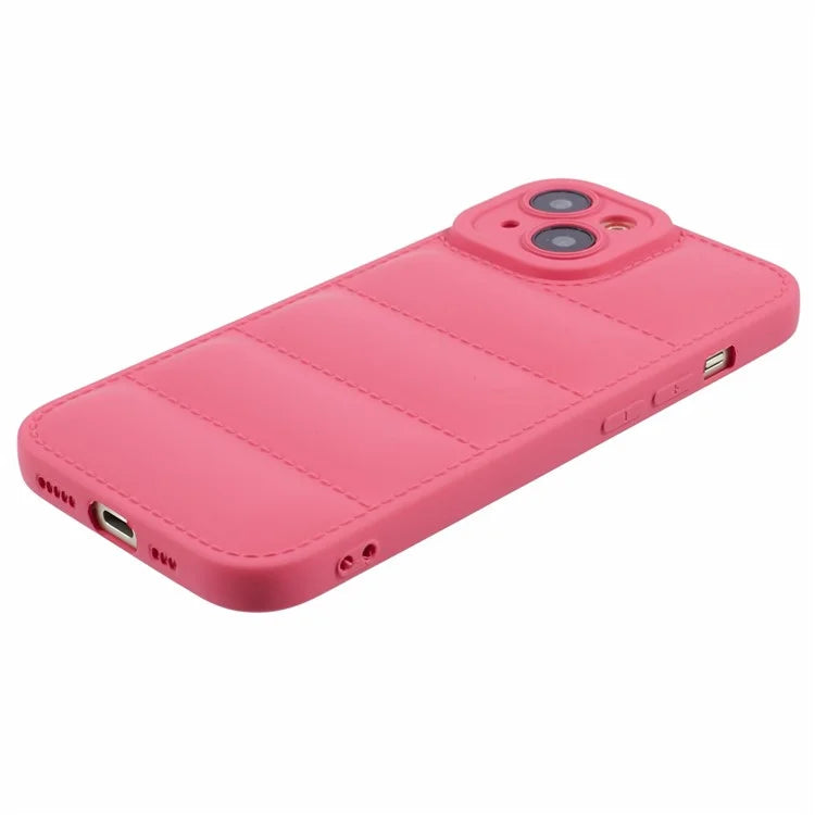 JTW Series For iPhone 13 6.1 inch TPU Case Down Jacket Design Phone Shell with Precise Lens Cutout