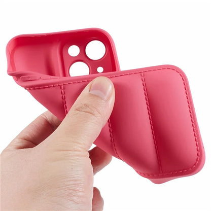 JTW Series For iPhone 13 6.1 inch TPU Case Down Jacket Design Phone Shell with Precise Lens Cutout