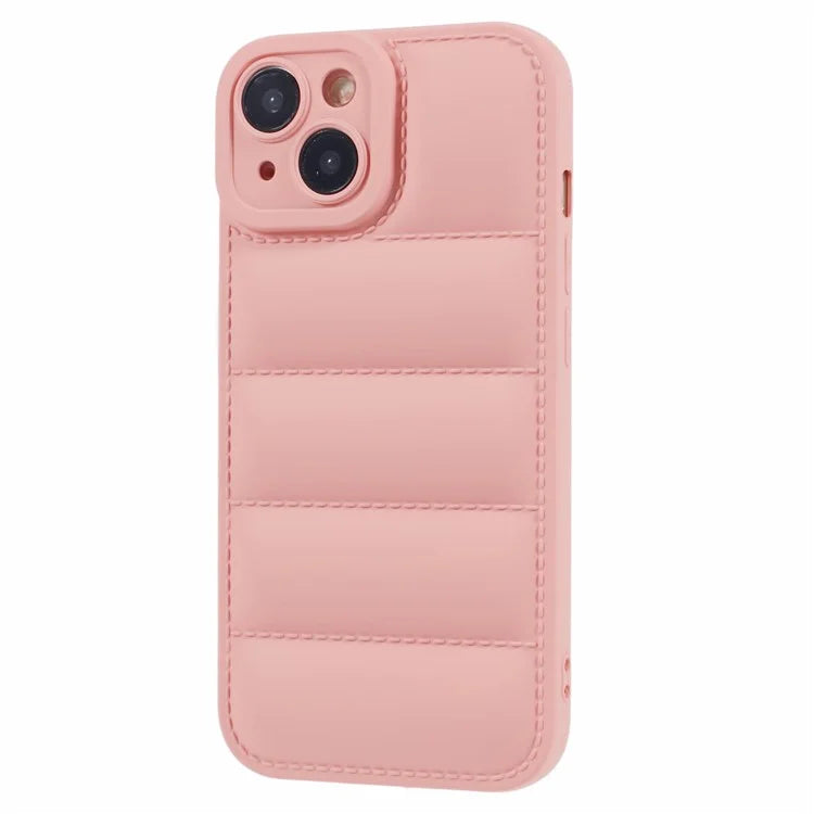 JTW Series For iPhone 13 6.1 inch TPU Case Down Jacket Design Phone Shell with Precise Lens Cutout