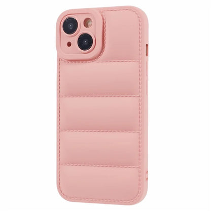 JTW Series For iPhone 13 6.1 inch TPU Case Down Jacket Design Phone Shell with Precise Lens Cutout