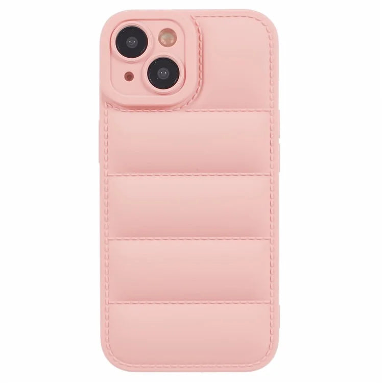 JTW Series For iPhone 13 6.1 inch TPU Case Down Jacket Design Phone Shell with Precise Lens Cutout