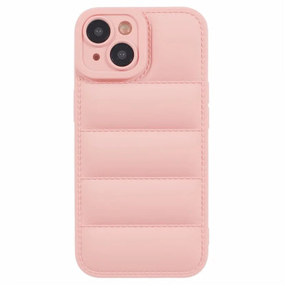 JTW Series For iPhone 13 6.1 inch TPU Case Down Jacket Design Phone Shell with Precise Lens Cutout