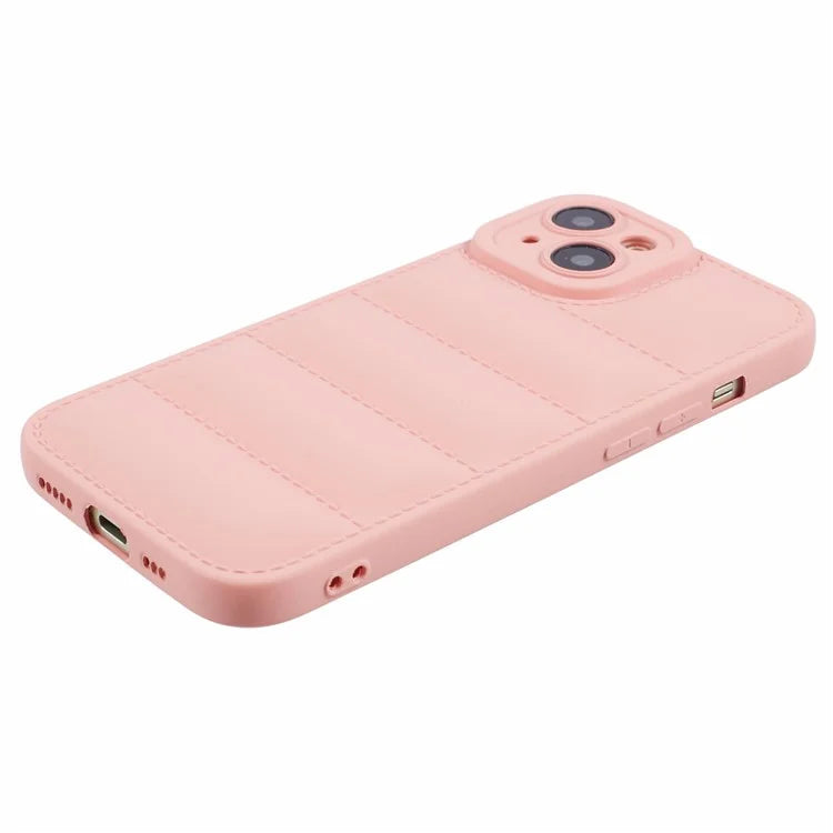 JTW Series For iPhone 13 6.1 inch TPU Case Down Jacket Design Phone Shell with Precise Lens Cutout
