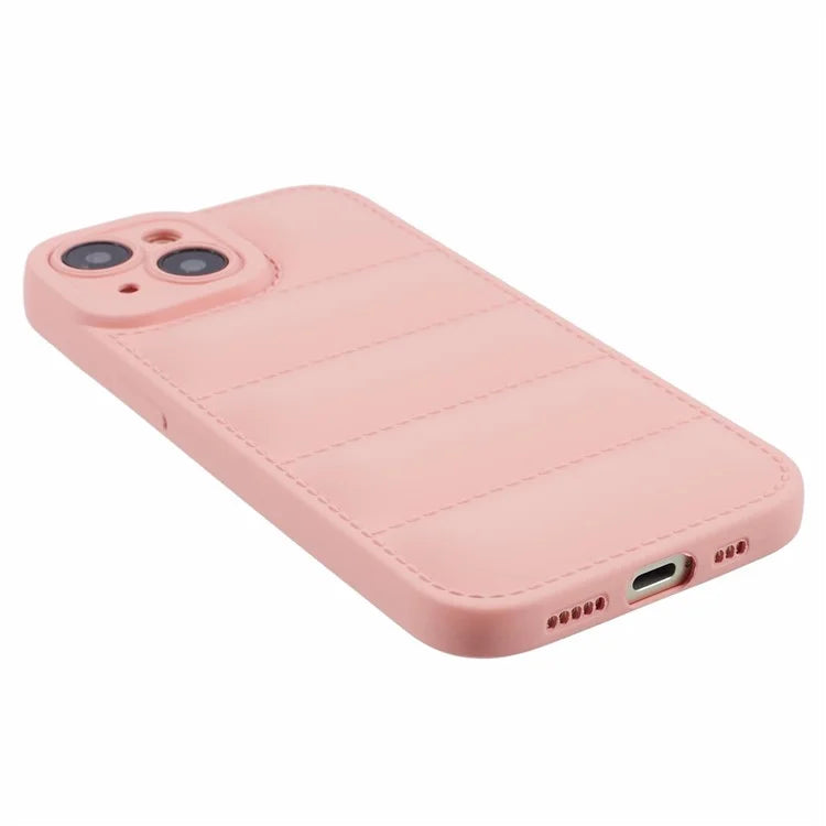 JTW Series For iPhone 13 6.1 inch TPU Case Down Jacket Design Phone Shell with Precise Lens Cutout
