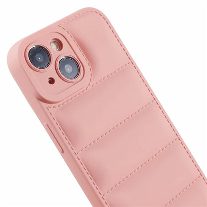 JTW Series For iPhone 13 6.1 inch TPU Case Down Jacket Design Phone Shell with Precise Lens Cutout