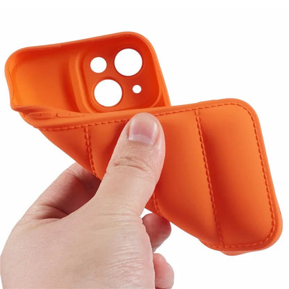JTW Series For iPhone 13 6.1 inch TPU Case Down Jacket Design Phone Shell with Precise Lens Cutout