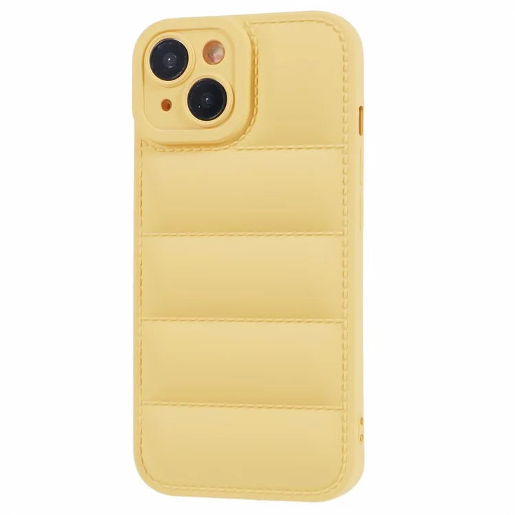 JTW Series For iPhone 13 6.1 inch TPU Case Down Jacket Design Phone Shell with Precise Lens Cutout