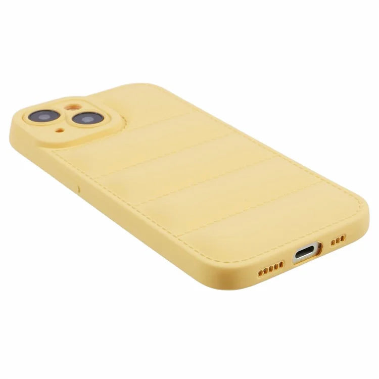JTW Series For iPhone 13 6.1 inch TPU Case Down Jacket Design Phone Shell with Precise Lens Cutout