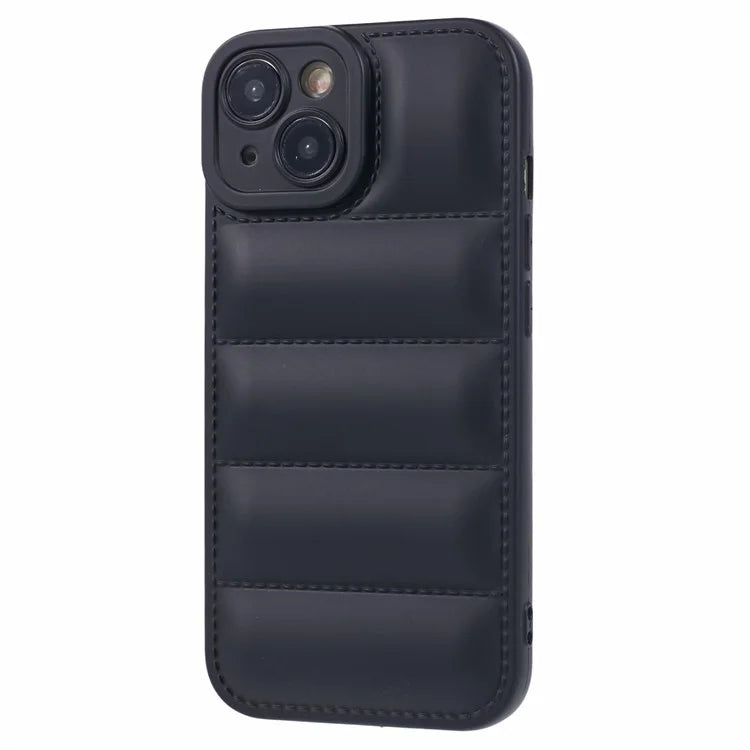 JTW Series For iPhone 13 6.1 inch TPU Case Down Jacket Design Phone Shell with Precise Lens Cutout