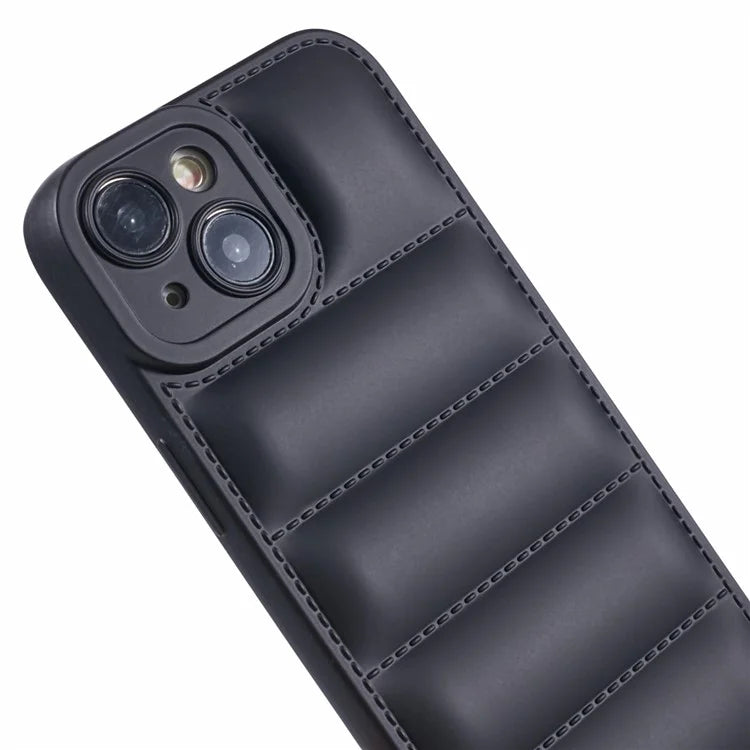 JTW Series For iPhone 13 6.1 inch TPU Case Down Jacket Design Phone Shell with Precise Lens Cutout