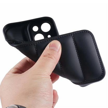 JTW Series For iPhone 13 6.1 inch TPU Case Down Jacket Design Phone Shell with Precise Lens Cutout