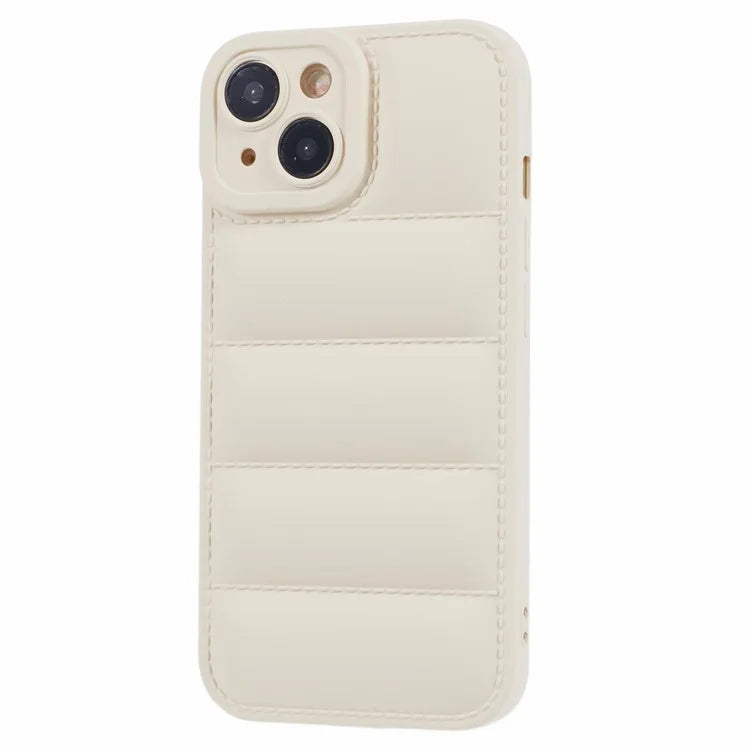 JTW Series For iPhone 13 6.1 inch TPU Case Down Jacket Design Phone Shell with Precise Lens Cutout