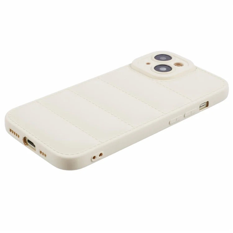 JTW Series For iPhone 13 6.1 inch TPU Case Down Jacket Design Phone Shell with Precise Lens Cutout
