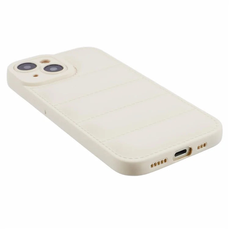JTW Series For iPhone 13 6.1 inch TPU Case Down Jacket Design Phone Shell with Precise Lens Cutout
