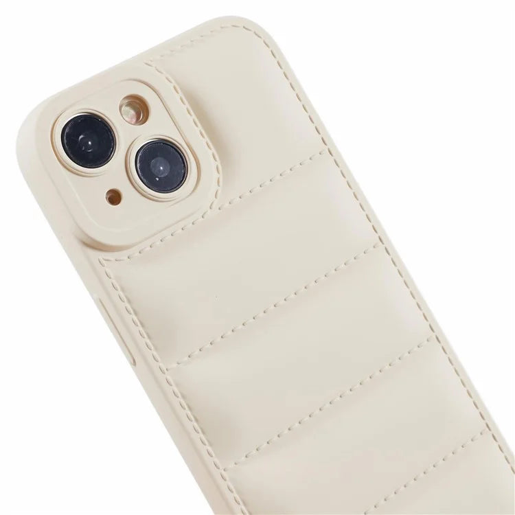 JTW Series For iPhone 13 6.1 inch TPU Case Down Jacket Design Phone Shell with Precise Lens Cutout