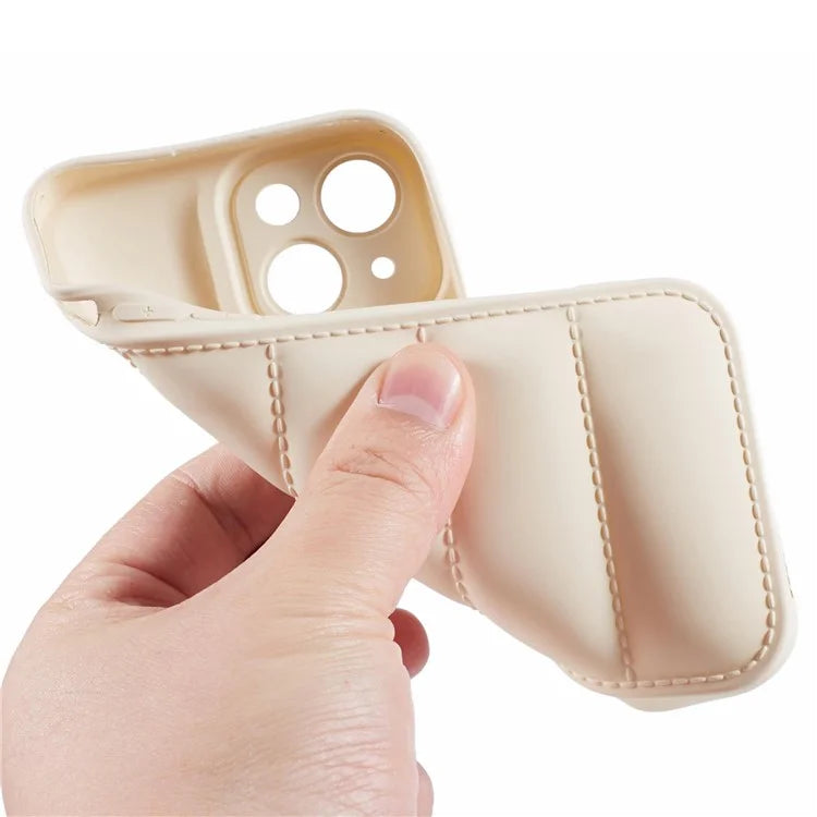 JTW Series For iPhone 13 6.1 inch TPU Case Down Jacket Design Phone Shell with Precise Lens Cutout