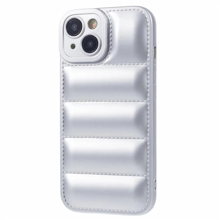 JTW Series For iPhone 13 6.1 inch TPU Case Down Jacket Design Phone Shell with Precise Lens Cutout