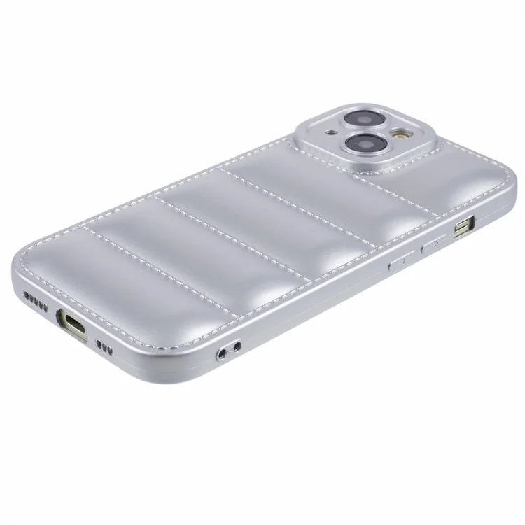 JTW Series For iPhone 13 6.1 inch TPU Case Down Jacket Design Phone Shell with Precise Lens Cutout