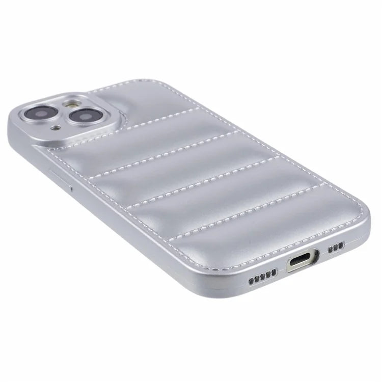 JTW Series For iPhone 13 6.1 inch TPU Case Down Jacket Design Phone Shell with Precise Lens Cutout