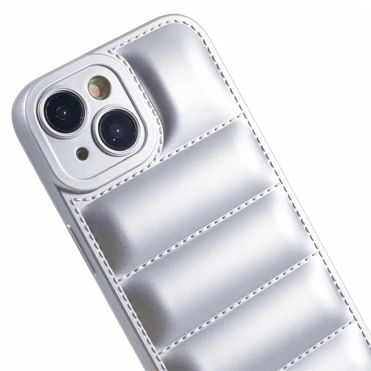 JTW Series For iPhone 13 6.1 inch TPU Case Down Jacket Design Phone Shell with Precise Lens Cutout